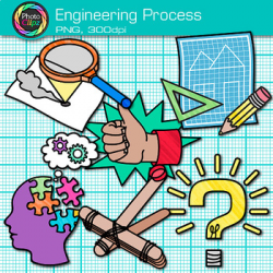 STEM Engineering Process Clip Art {STEAM Science Graphics for Activities} 1