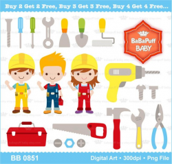 Engineer and Tools Clip Art ---- Personal and Small ...