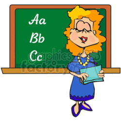 Royalty-Free teacher in front of her classroom teaching the English ...