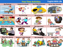 Free Time Activities | English Vocabulary | English ...