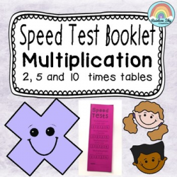 Multiplication facts Speed Test Booklet - 2,5,10