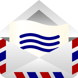 OnlineLabels Clip Art - Air Mail Envelope