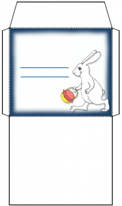 Blank Easter Bunny Envelope | Rooftop Post Printables