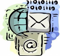 Email and Internet Correspondence - Vector Image
