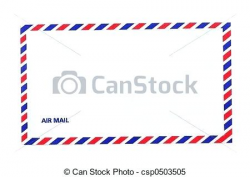Airmail Paper Front And Back Of An Envelope Search Clip Art ...