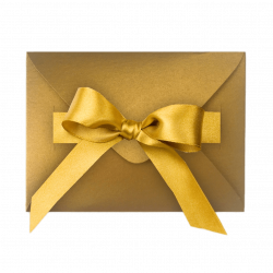 Gift Envelope With Gold Coloured Ribbon transparent PNG - StickPNG