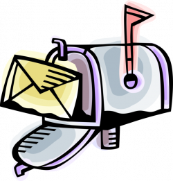 Letter Box or Mailbox with Letter - Vector Image