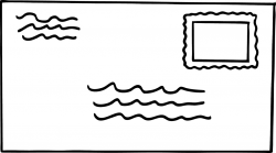 Envelope black and white clipart kid - ClipartBarn