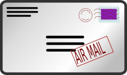 Air Mail Envelope clip art Free vector in Open office ...