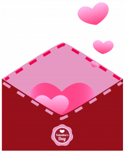 Envelope with Hearts Transparent PNG Clip Art Image | Gallery ...