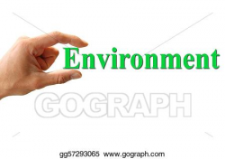 Stock Illustrations - Hand holding the word environment ...