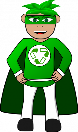 Free Image on Pixabay - Superhero, Green, Recycle, Cartoon ...