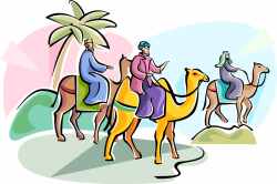 Three Wise Men of Epiphany - Vector Image