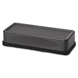 Lorell Dry-Erase Board Eraser, 2-3/16 by 5-3/16 by 1-5/16-Inch, Black