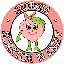 Peach Whiffer Stickers Scratch 'n Sniff Stickers (Georgia) *NEW ...