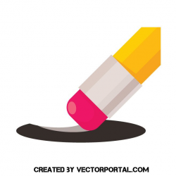 Pencil eraser vector clip art #freebie #illustration ...