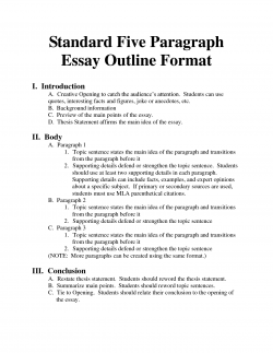Standard Essay Format - Bing Images | ESSAYS HOMESCHOOL ...