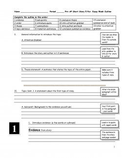 Blank Research Paper Outline Format | Research Paper Outline ...