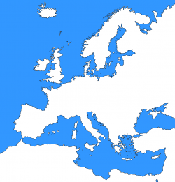 A Blank Map Of Europe - Clip Art Library