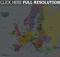 Download Free png Europe Political Map With Capitals Elegant ...
