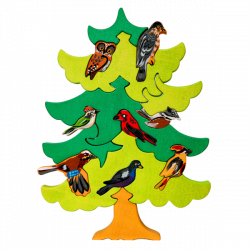 North European Bird Tree Puzzle – Manine Montessori