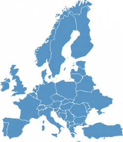 Europe Map Blue Clip Art at Clker.com - vector clip art ...