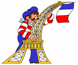 Europe Clip Art by Phillip Martin, Frenchman in Paris