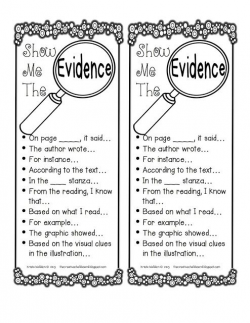 The Creative Chalkboard: Showing Evidence Freebie and New ...