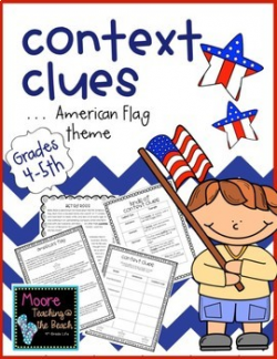 American Themed Context Clues for 4th 5th Grade