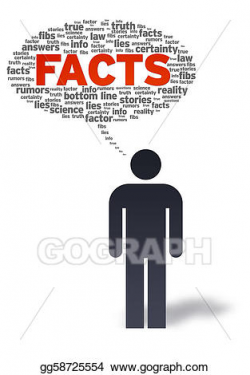 Stock Illustration - Paper man with facts bubble. Clip Art ...
