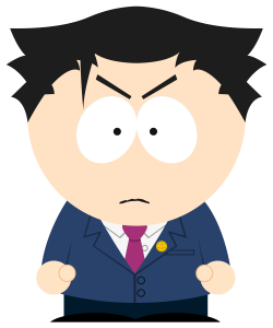 I recreated Phoenix Wright in the South Park style! : AceAttorney