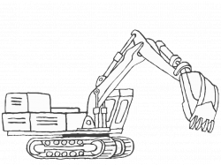 28+ Collection of Digger Truck Coloring Pages | High quality, free ...