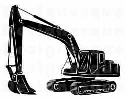 Excavator SVG, Heavy Equipment Svg, Excavator Clipart, Excavator Files for  Cricut, Excavator Cut Files For Silhouette, Dxf, Png, Eps, Vector