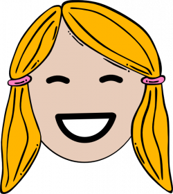 Lady Face (very Happy) Clip Art at Clker.com - vector clip art ...