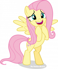 840921 - artist:vector-brony, bipedal, excited, fluttershy, happy ...