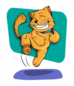 Cat Jumping Clipart - Clip Art. Net
