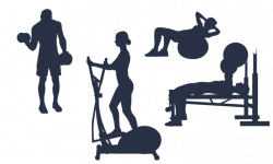 Silhouette Fitness Centre Clip art Scalable Vector Graphics ...