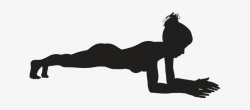 Pose Kumbhakasana Yoga Simple In Silhouette - Plank Exercise ...