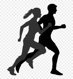 Exercise Free Photo Png - Man And Woman Running Silhouette ...