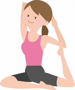 Clipart - Woman Stretching (#3)