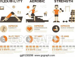 Vector Stock - Exercise infographic. Clipart Illustration ...