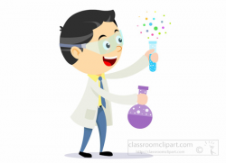 Science Clipart- scientist-holding-flask-test-tube-for-lab ...