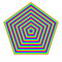spinning rainbow pentagon by 10binary | Handmaidn Geometry ...