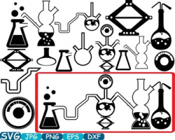 Science School Clip art svg math atom book experiment lesson biology lab  -347s