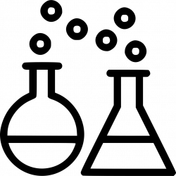 Chemical Reaction Test Lab Conical Flask Beaker Svg Png Icon Free ...