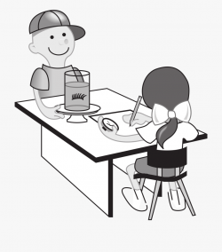 Kids At Table Doing Experiment - Student And School Clipart ...