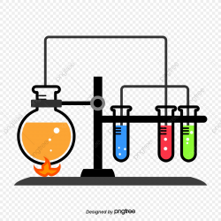 Cartoon Chemical Laboratory Equipment, Chemical Experiment ...