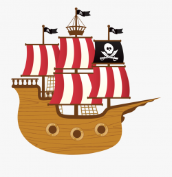 Sailing Ship Clipart Student - Pirate Ship Clipart Png ...