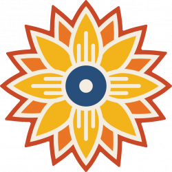 Sunflower icon with Wichita, Kansas flag symbol. | Kansas Icons and ...