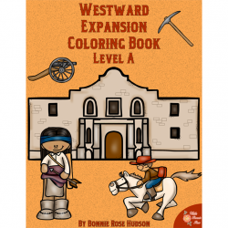 Westward Expansion Coloring Book-Level A